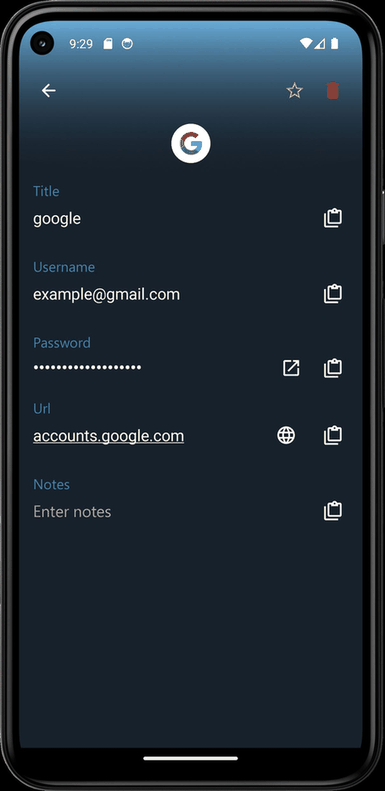 Vault screenshot