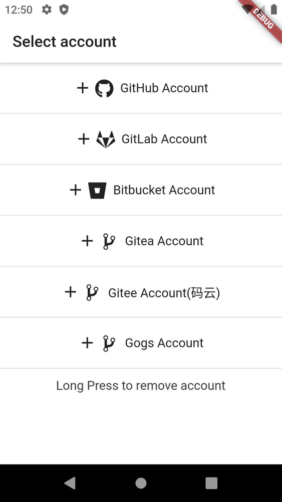 GitTouch screenshot