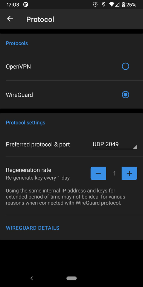IVPN screenshot