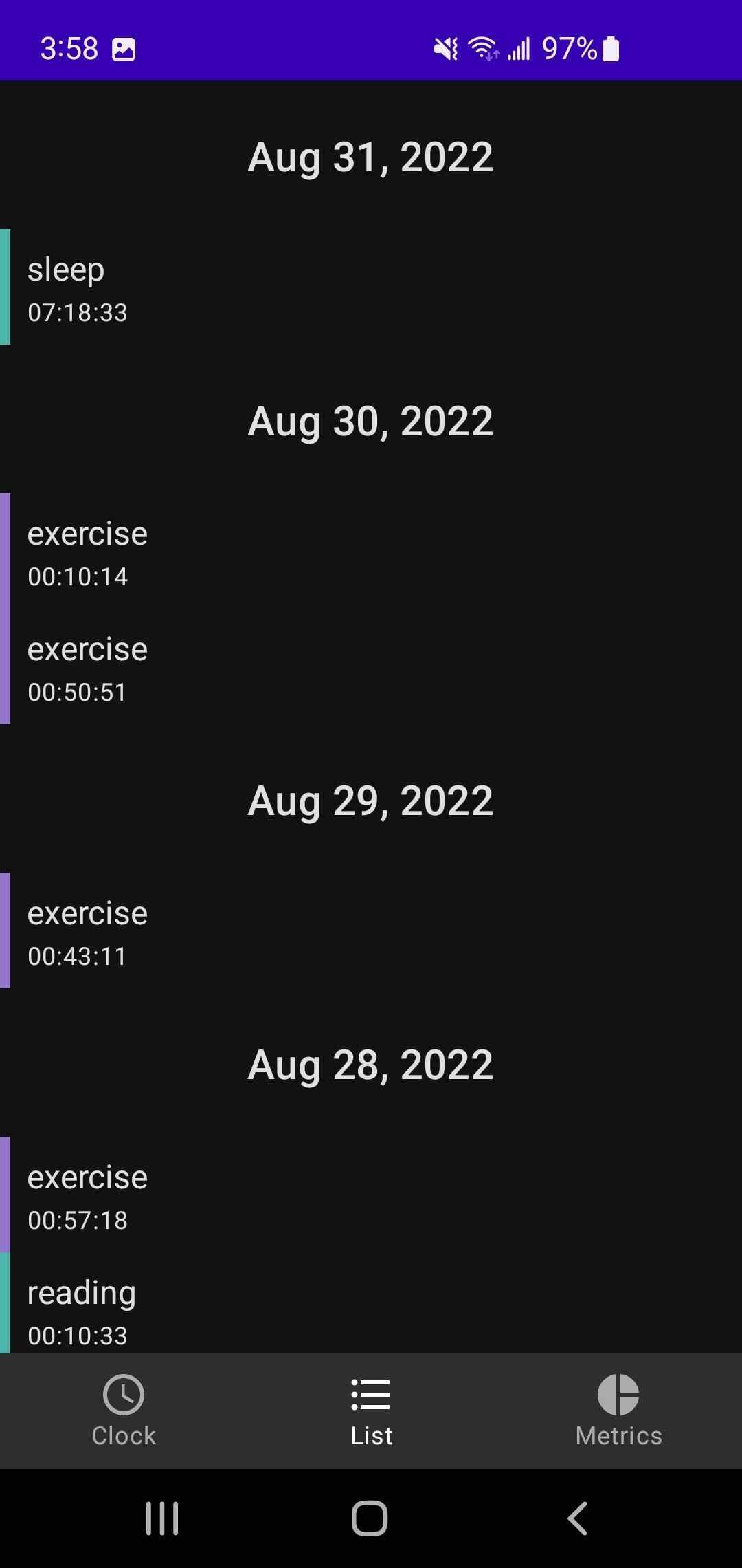 Time Clock screenshot
