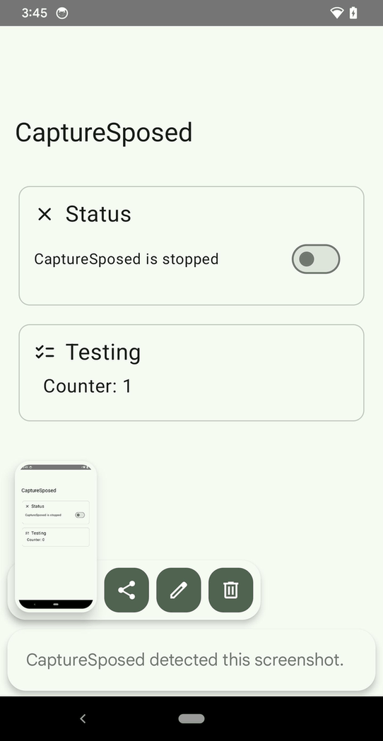 CaptureSposed screenshot
