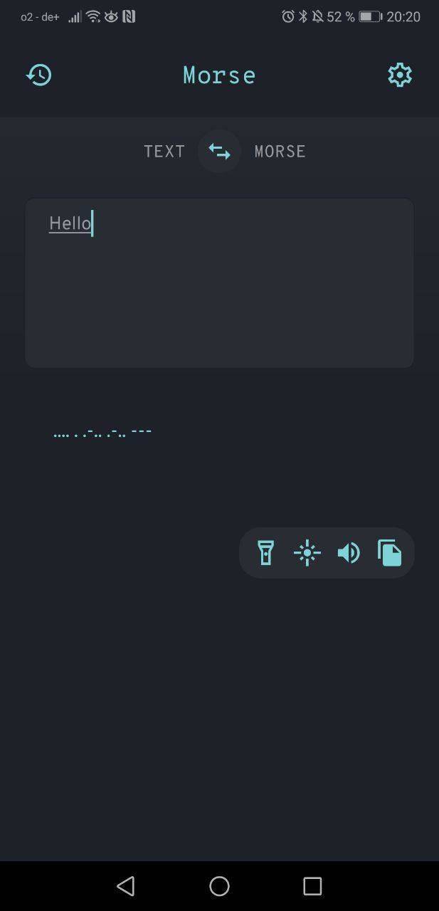 Morse screenshot
