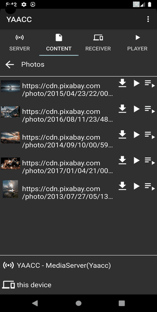 YAACC screenshot