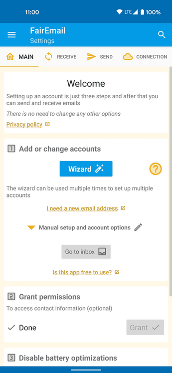 FairEmail screenshot