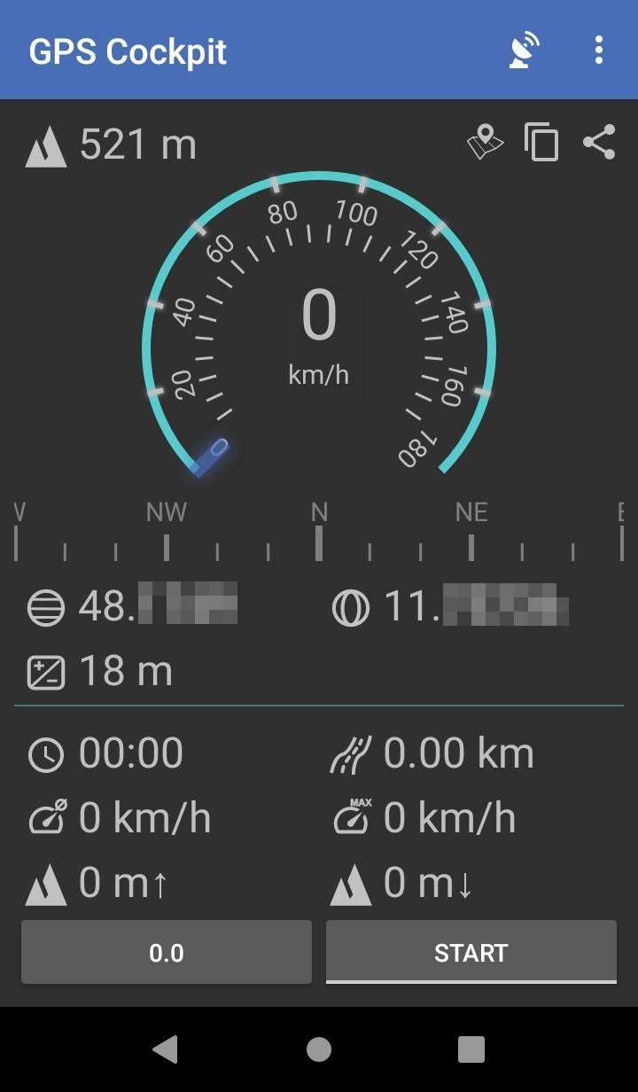 GPS Cockpit screenshot