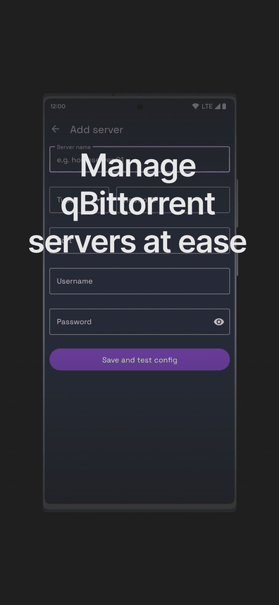 qBittorrent Manager screenshot