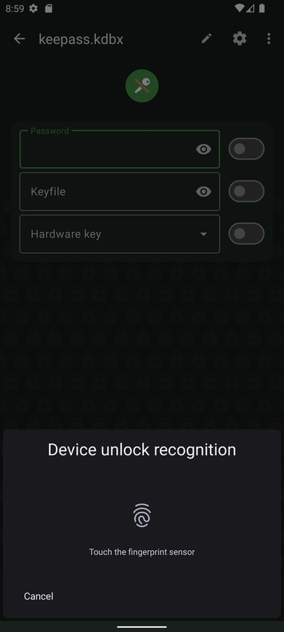KeePassDX screenshot