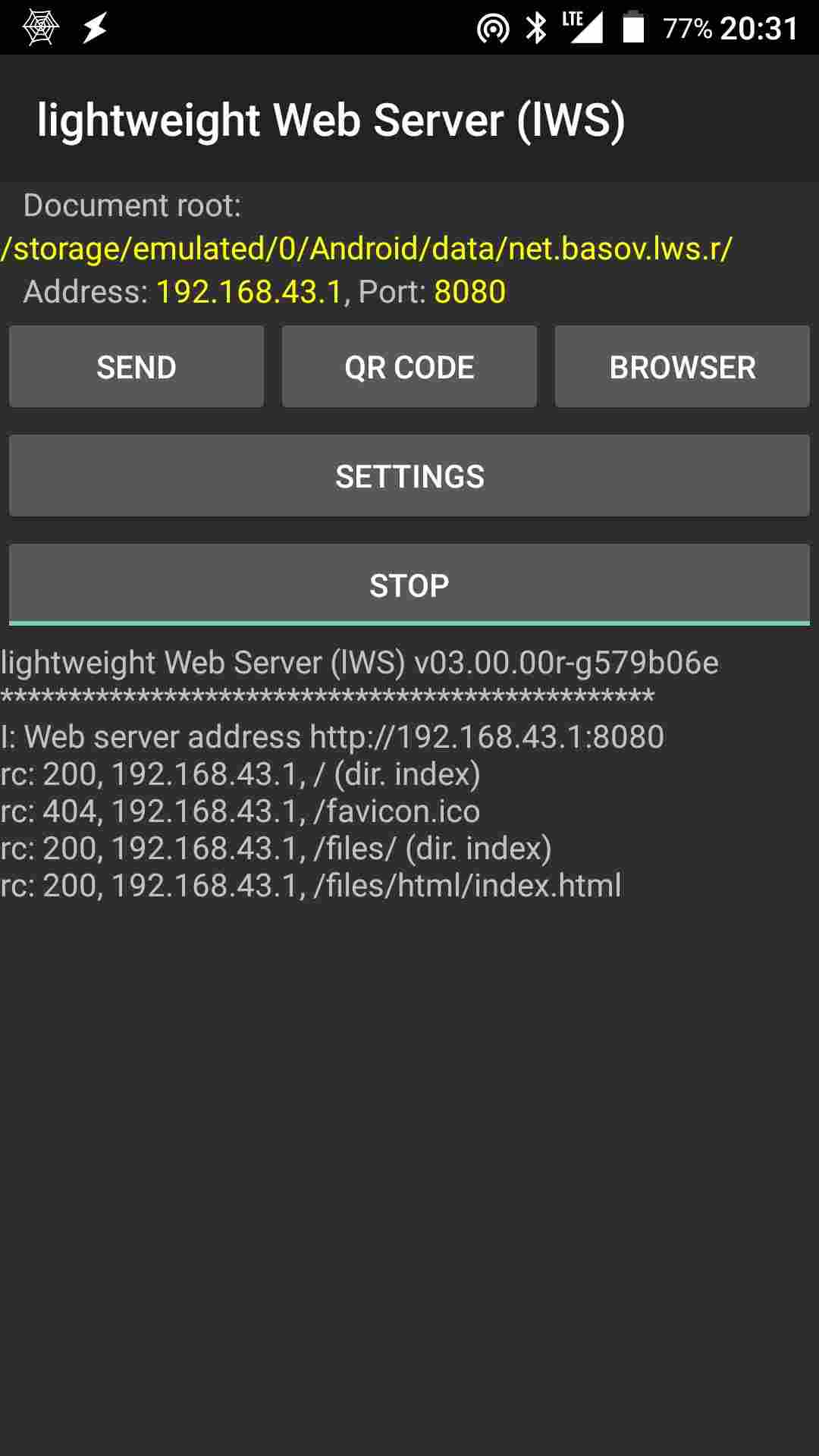 lWS screenshot