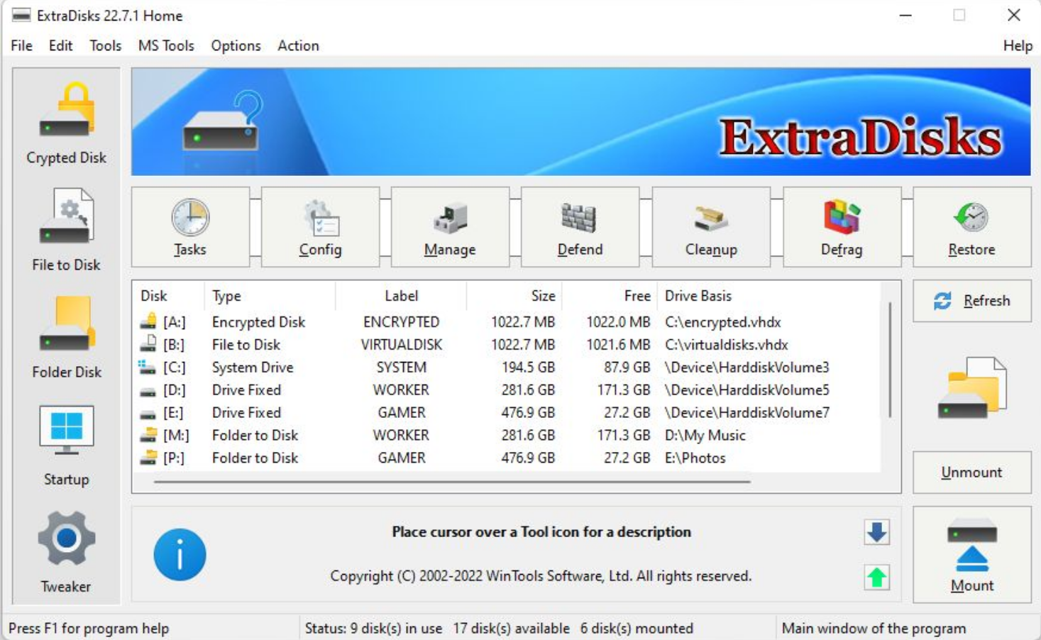 XtraTools screenshot