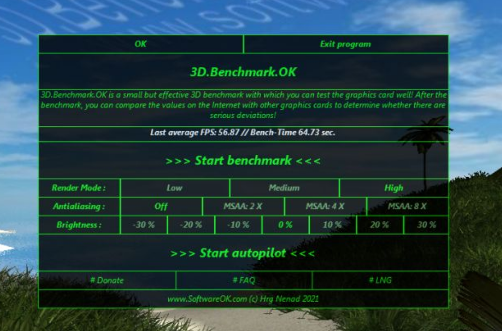 3D.Benchmark.OK screenshot