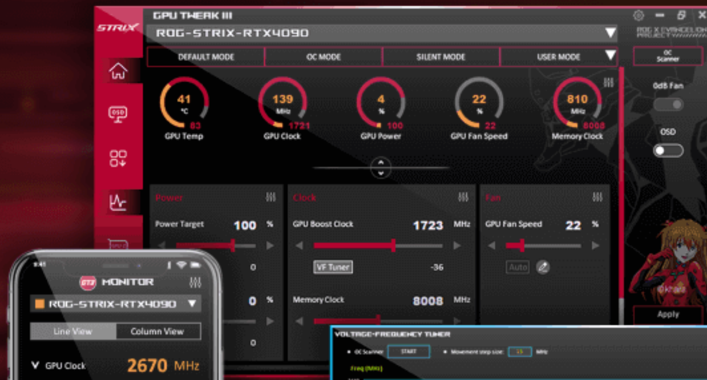 ASUS GPU Tweak III screenshot