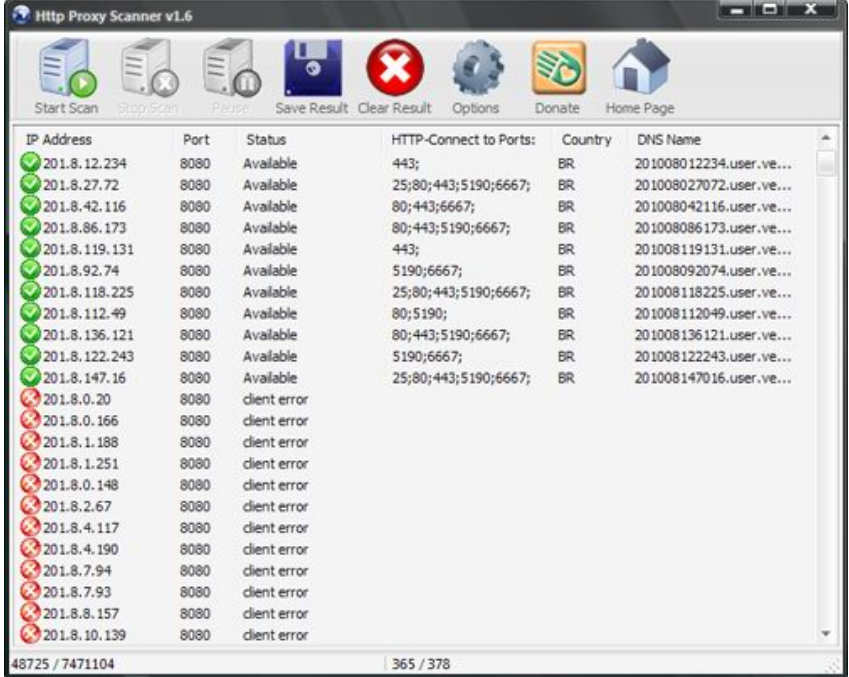 Network Proxy Finder screenshot