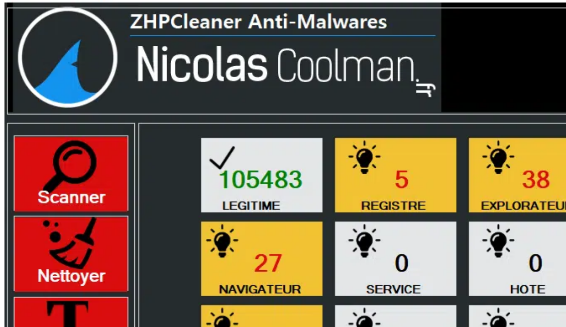 ZHPCleaner screenshot