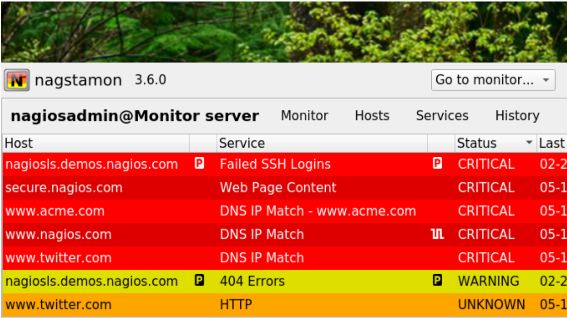 Nagstamon screenshot