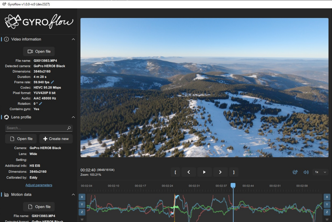 GyroSmooth screenshot