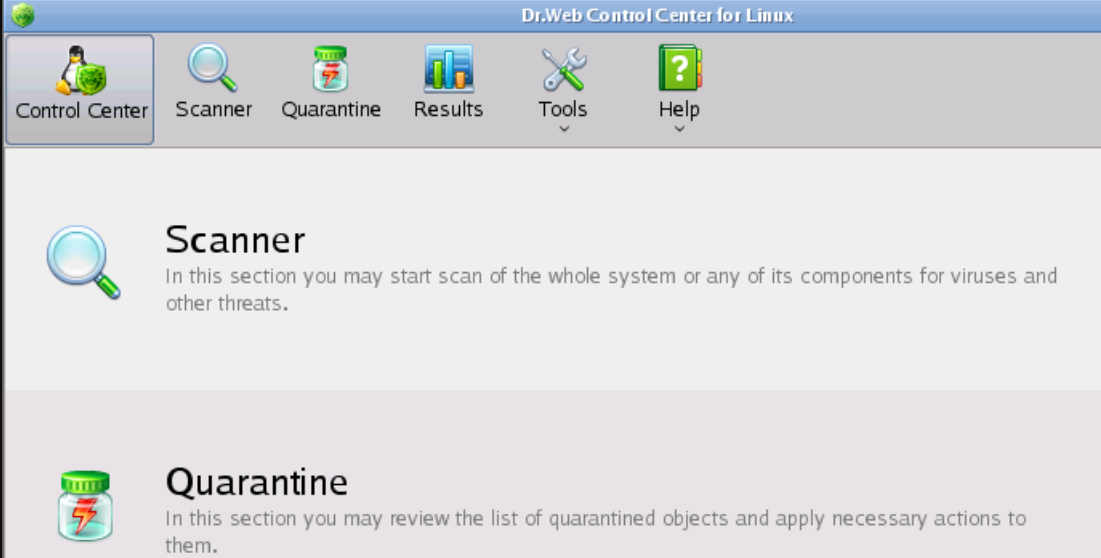 Dr.Web LiveDisk screenshot
