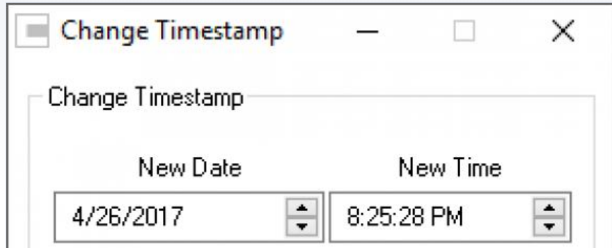 Change Timestamp screenshot