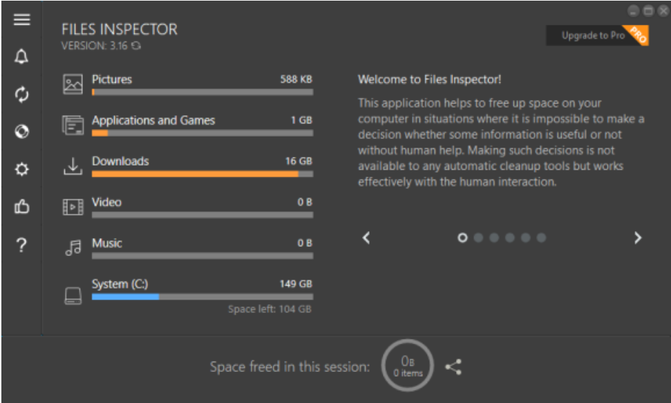Files Inspector screenshot