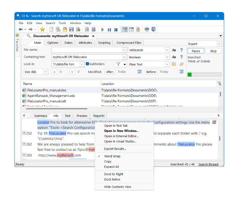 Agent Ransack screenshot
