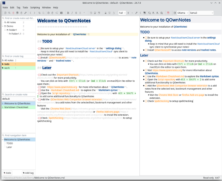 TextSync Notes screenshot