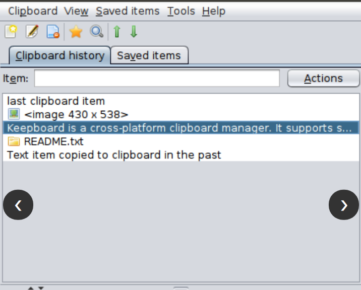 Keepboard screenshot