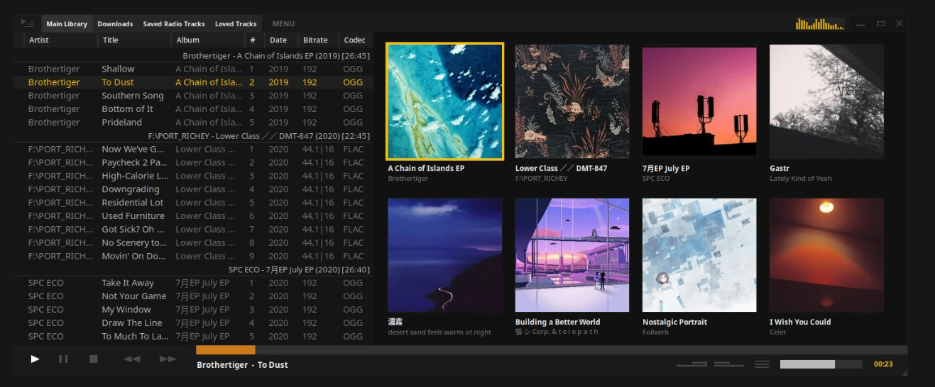 Tauon Music Box screenshot