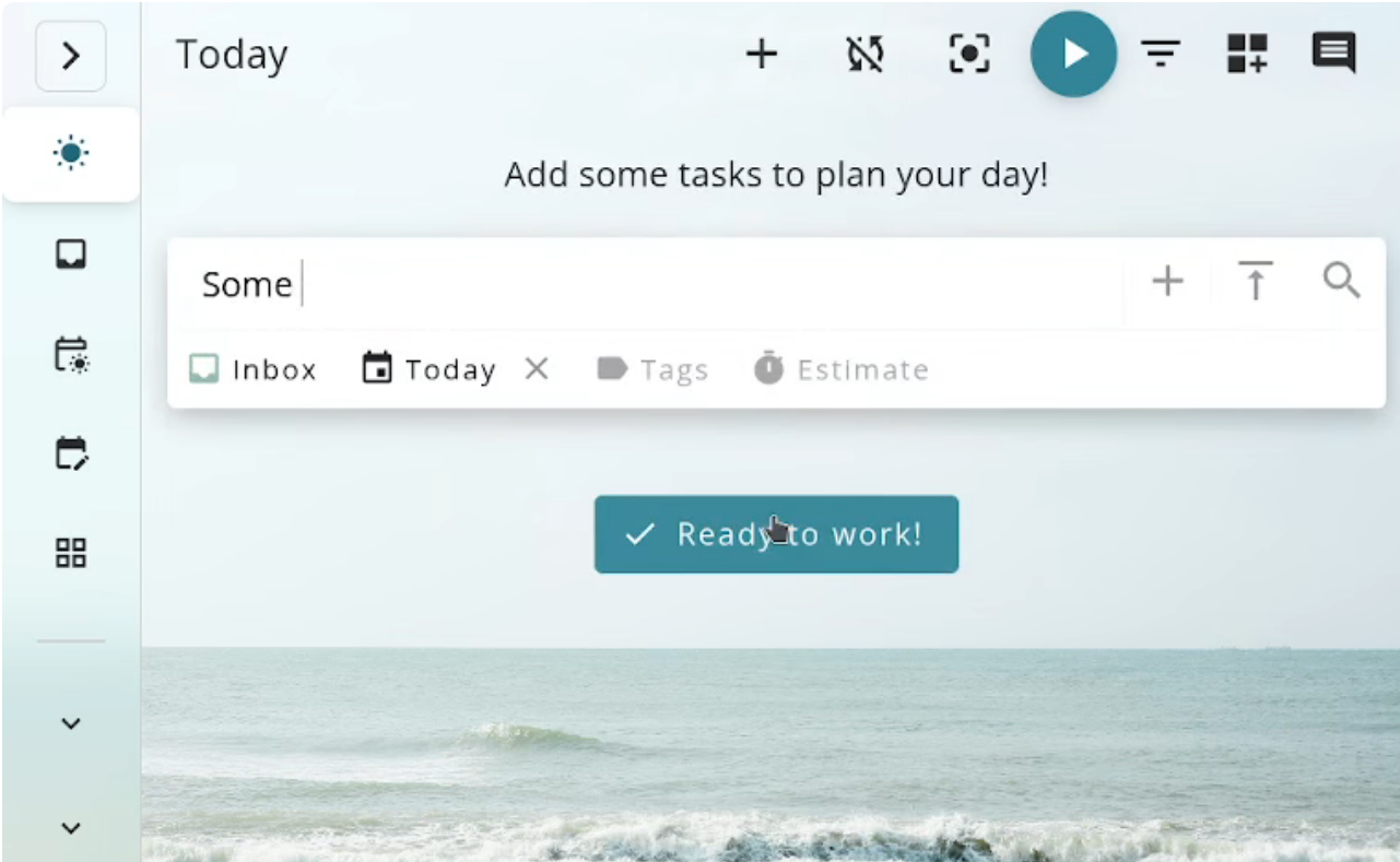 Super Productivity screenshot