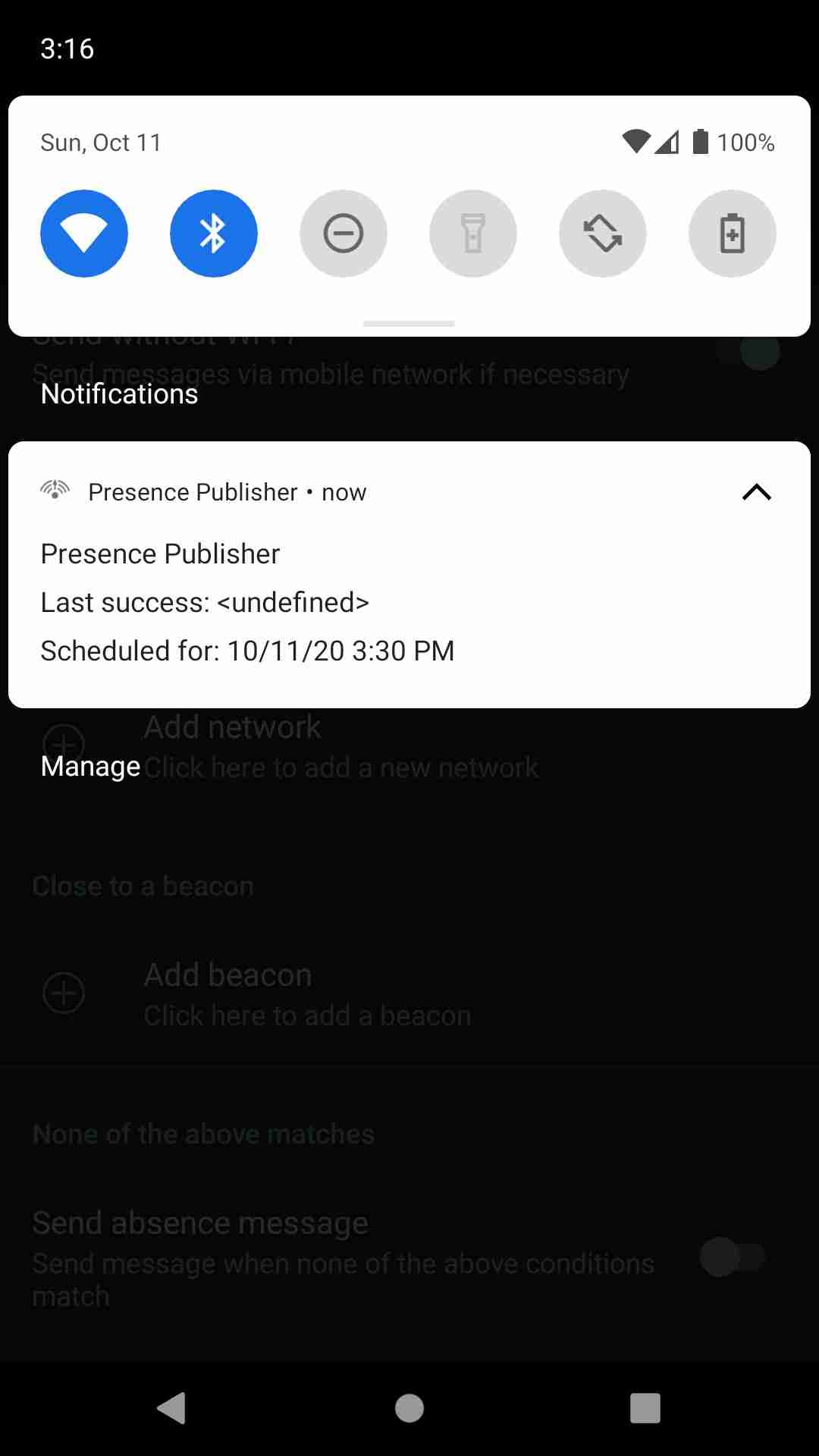 Presence Publisher screenshot