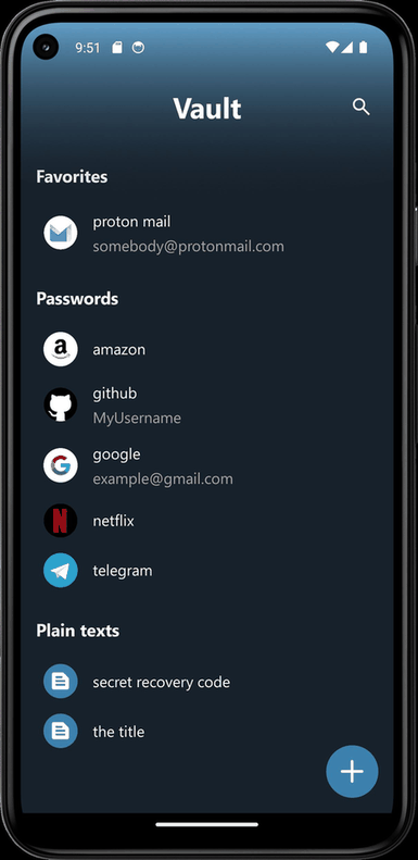 Vault screenshot