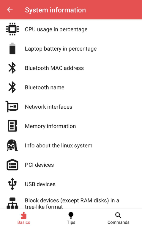 Linux Command Library screenshot