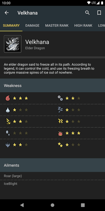 MHWorld Database screenshot