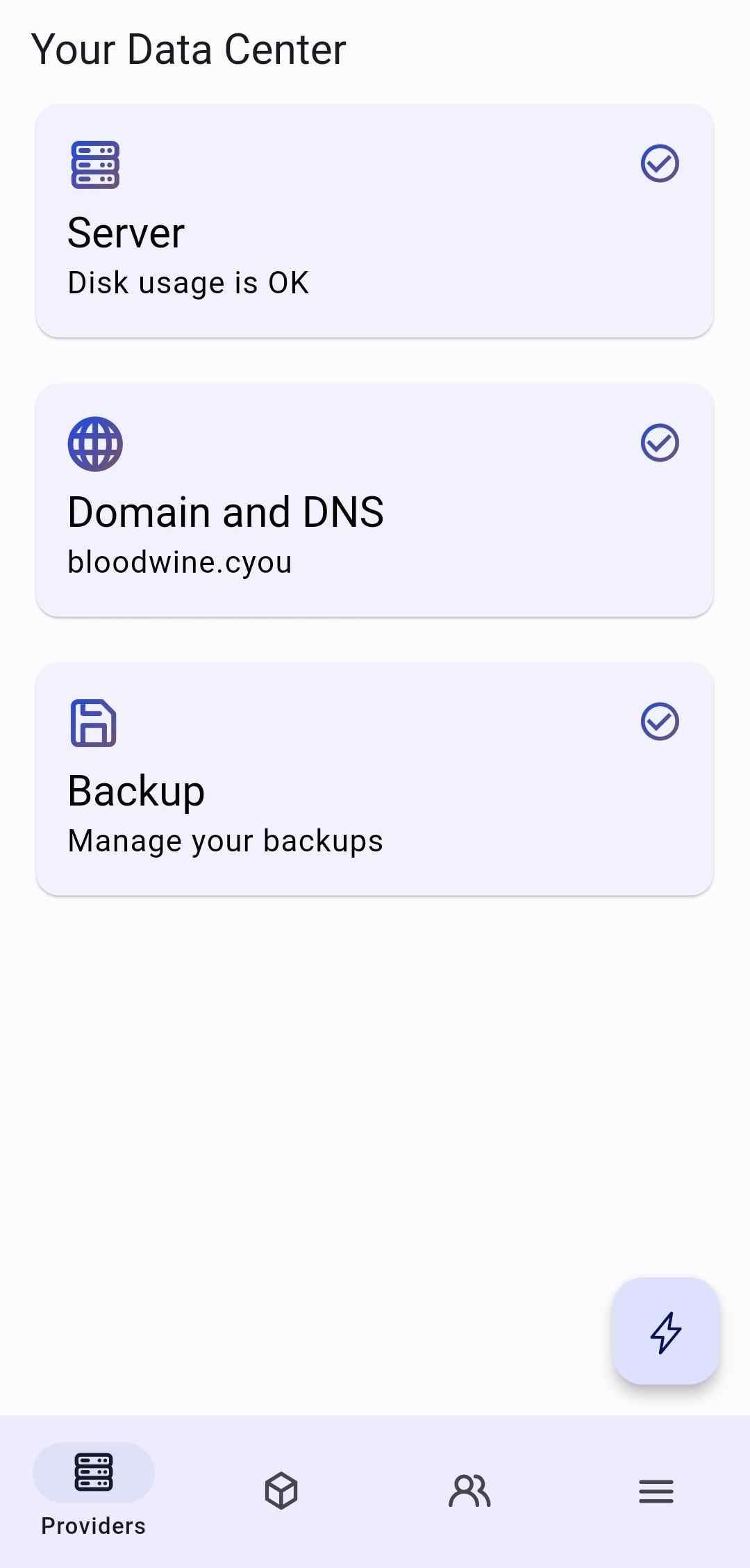 SelfPrivacy screenshot