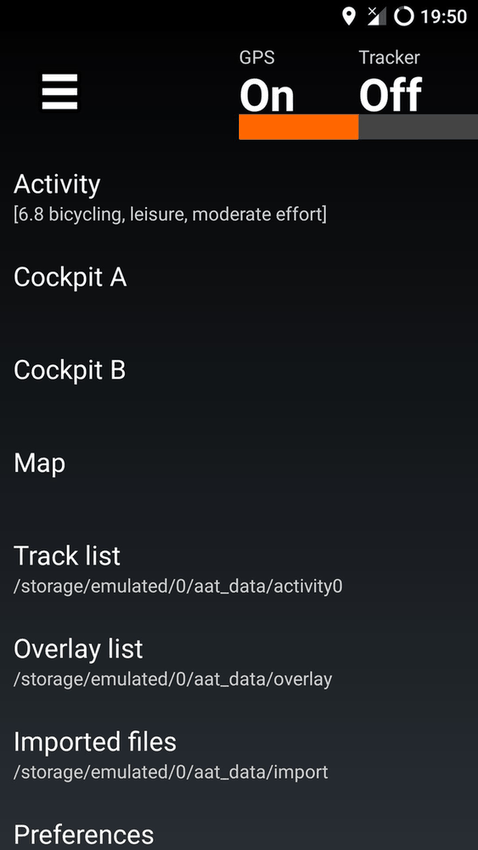 AAT Another Activity Tracker screenshot
