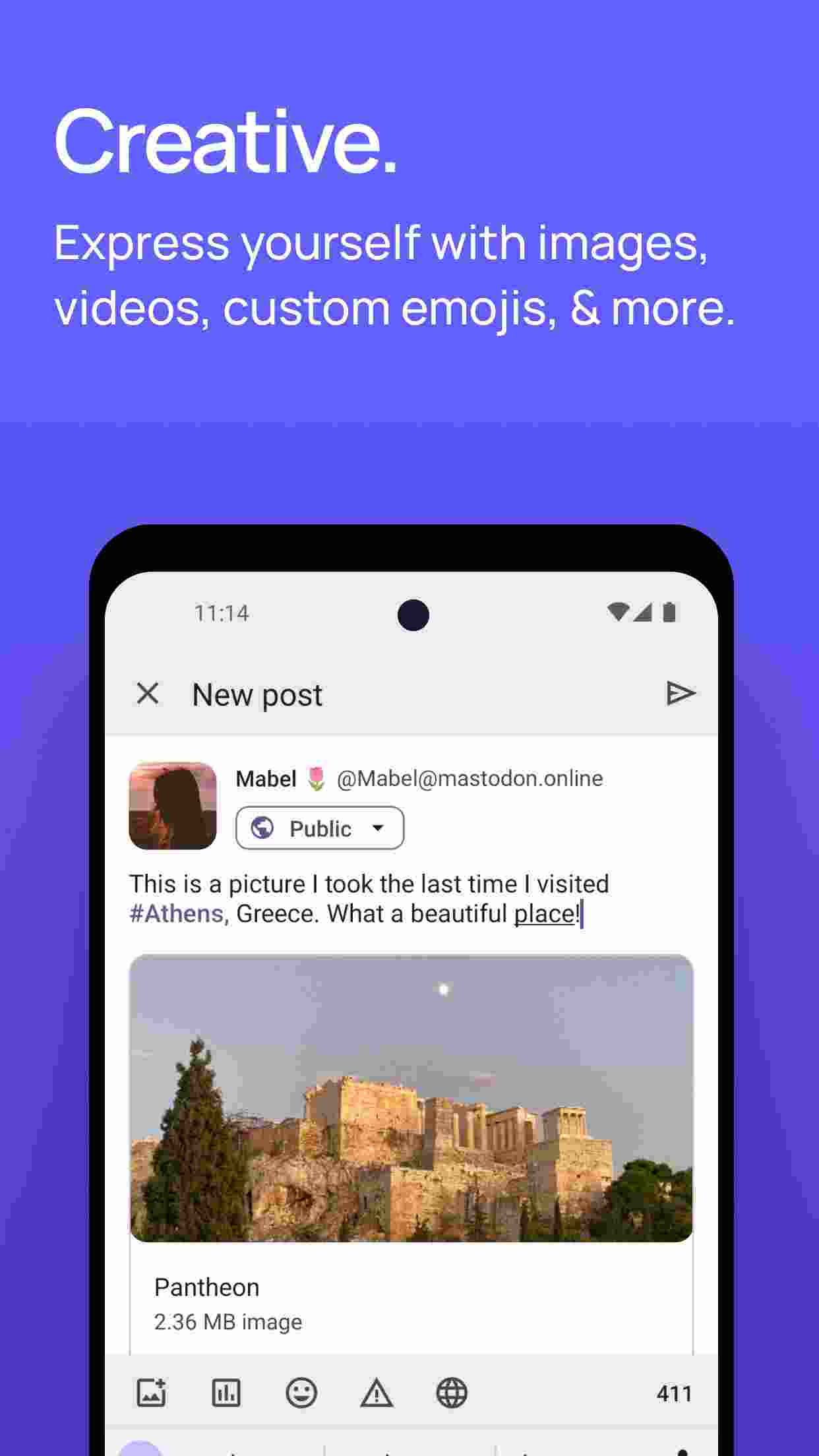 Mastodon screenshot