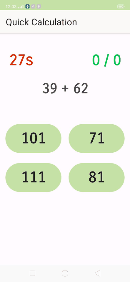 Quick Calculation screenshot