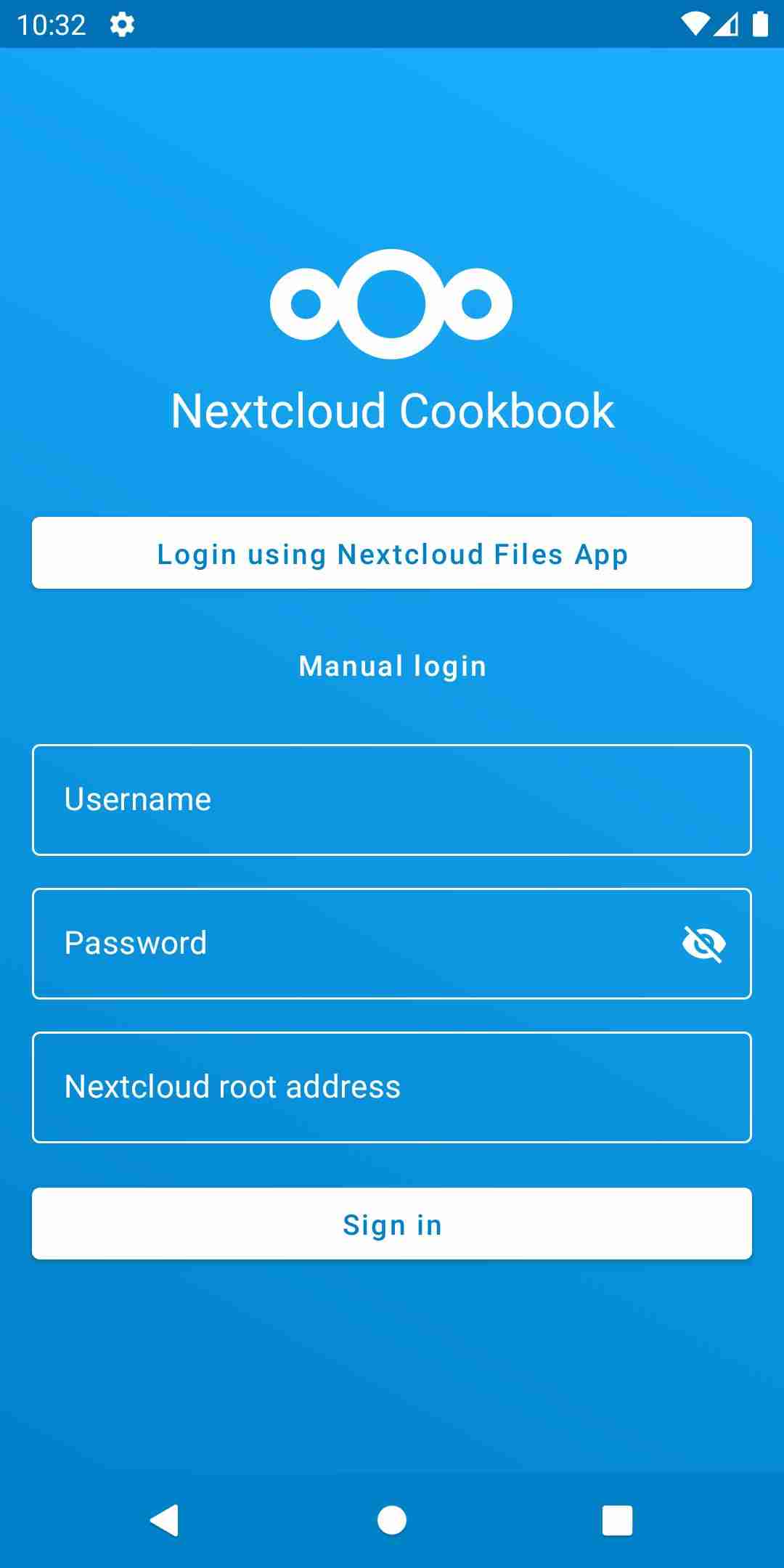 Nextcloud Cookbook screenshot