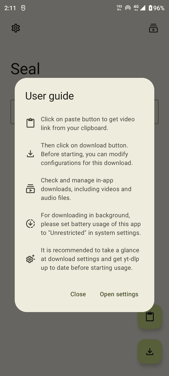 Seal screenshot