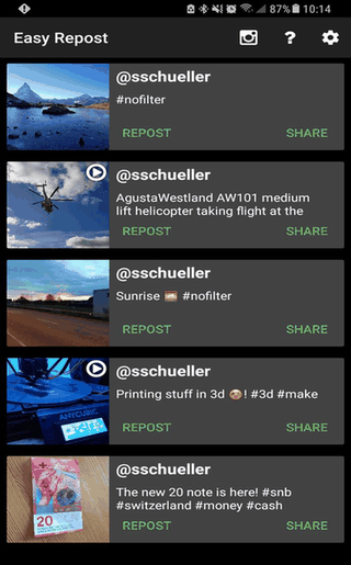 Easy Repost and Downloader for Instagram screenshot