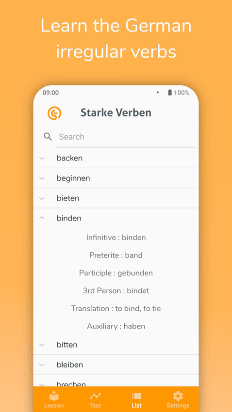 Starke Verben screenshot