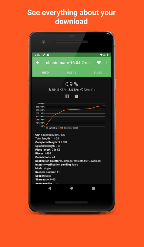 Aria2App screenshot