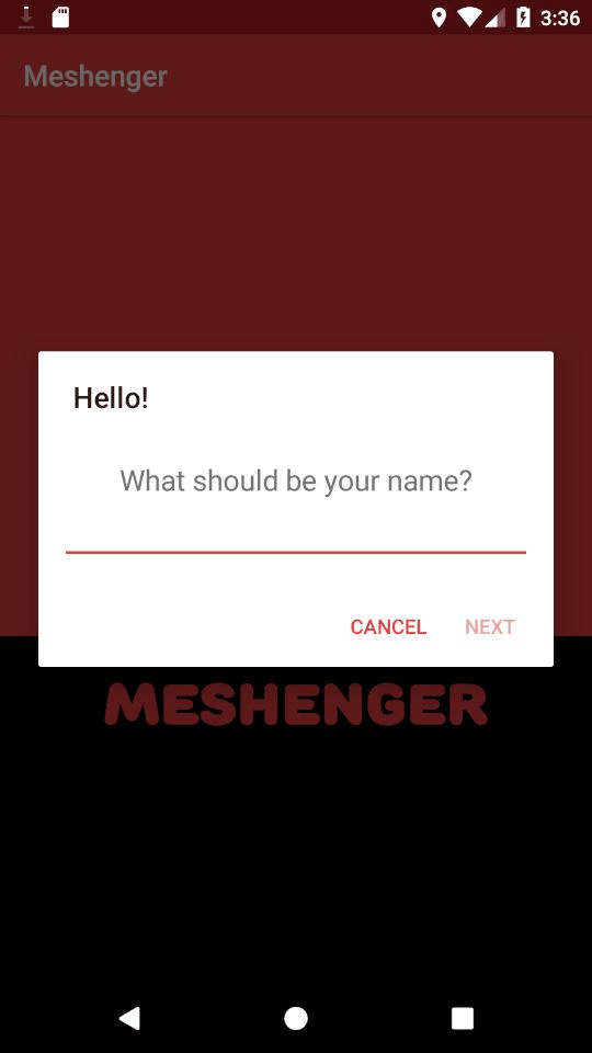 Meshenger screenshot