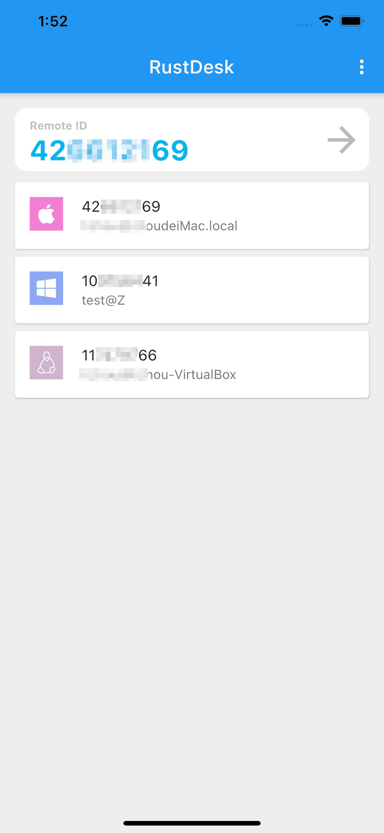 RustDesk screenshot