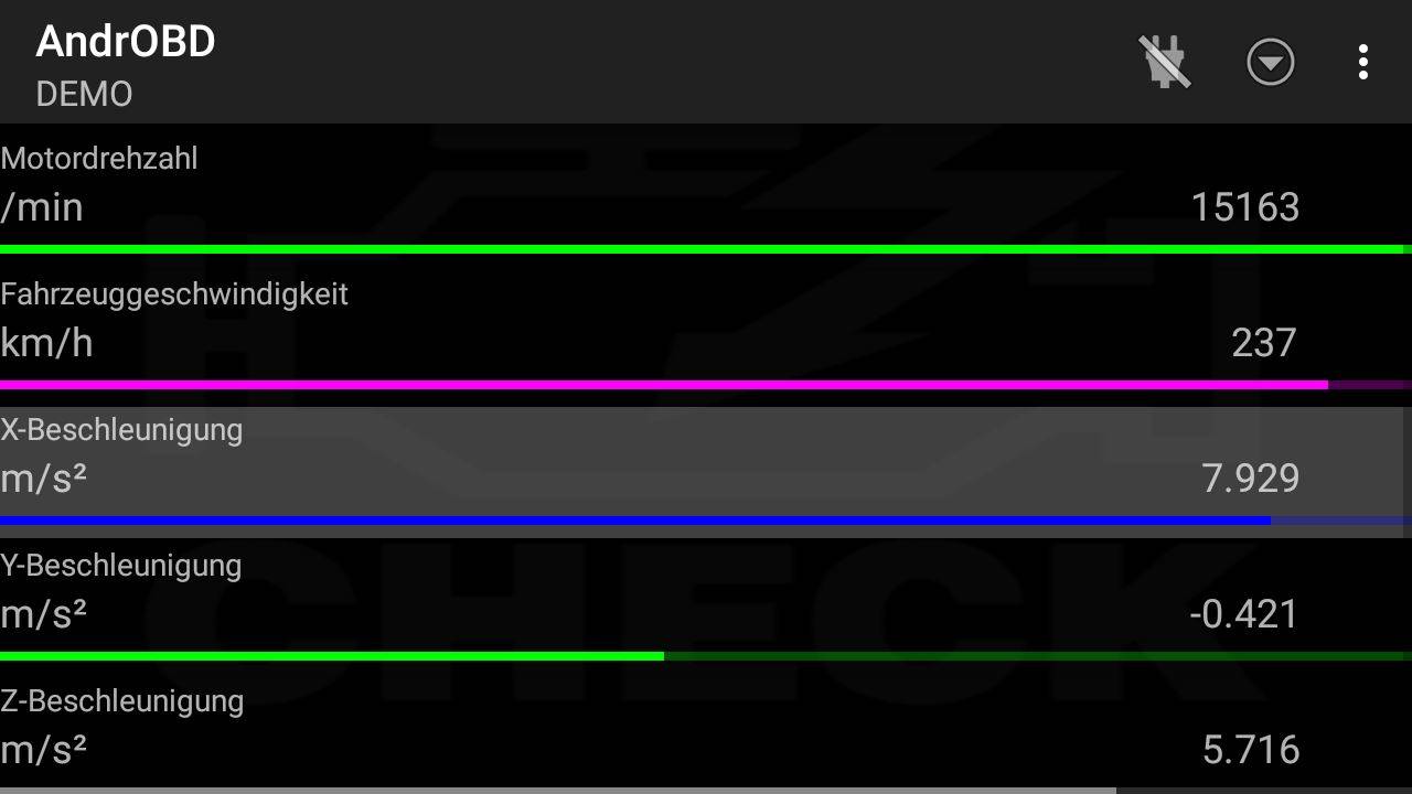 AndrOBD SensorProvider screenshot