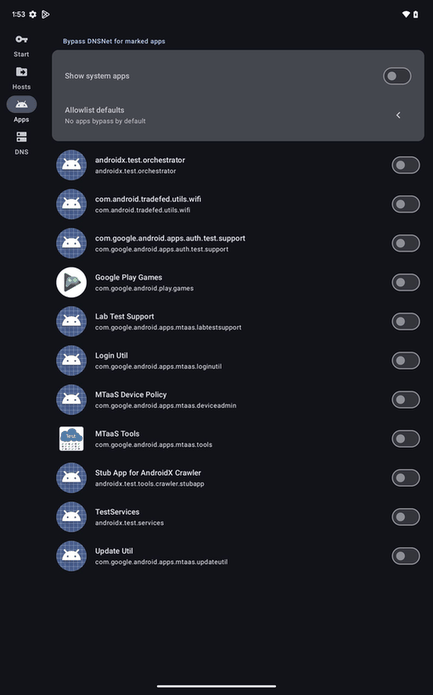 DNSNet screenshot