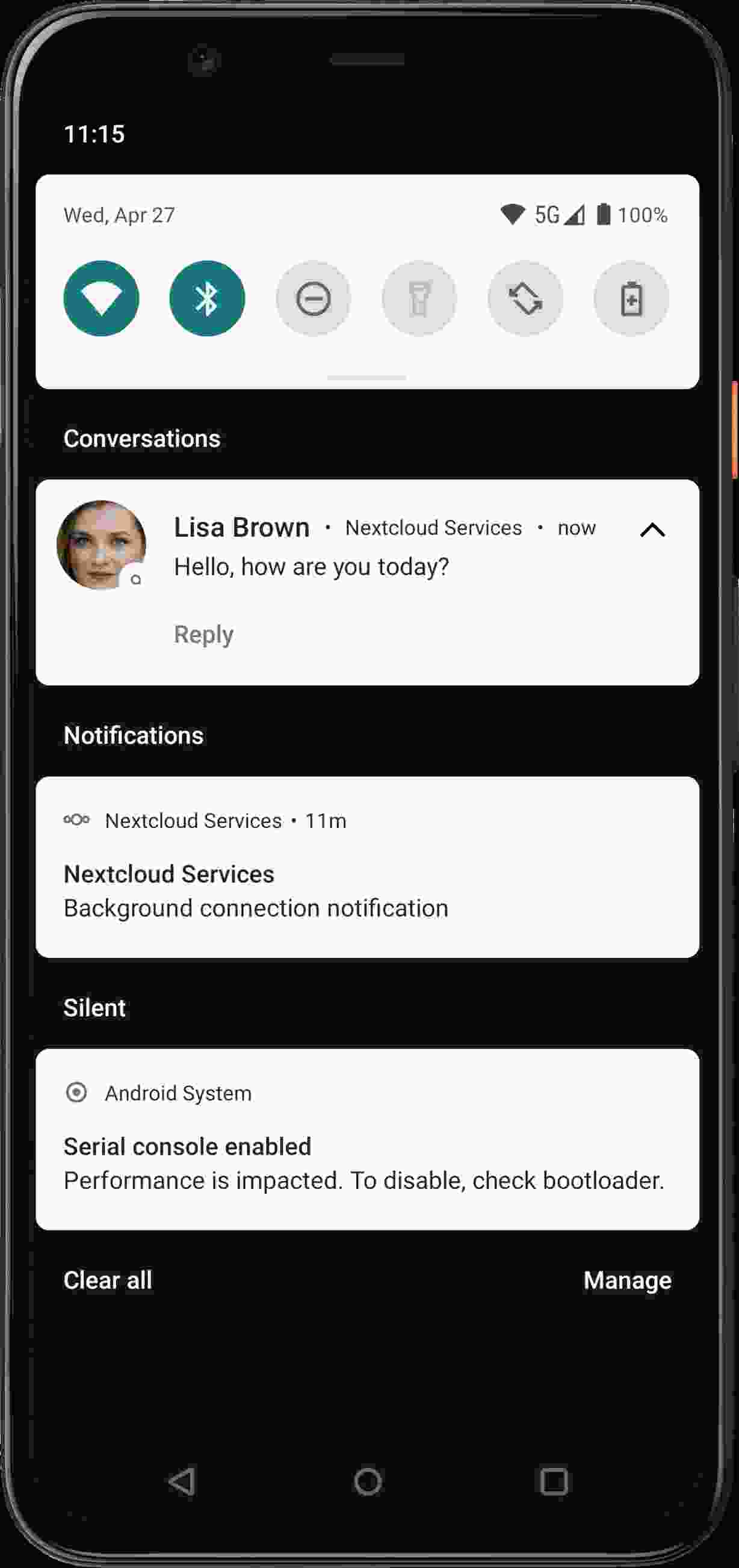 NextcloudServices screenshot