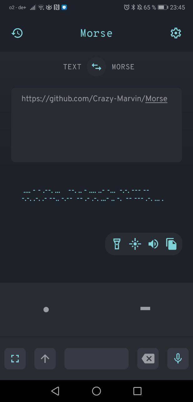 Morse screenshot