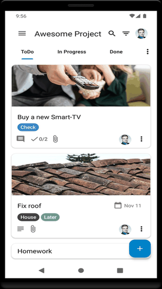 Nextcloud Deck screenshot