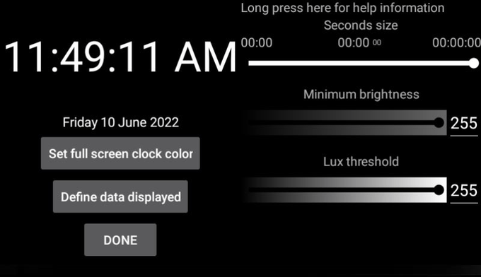 SecondsClock screenshot