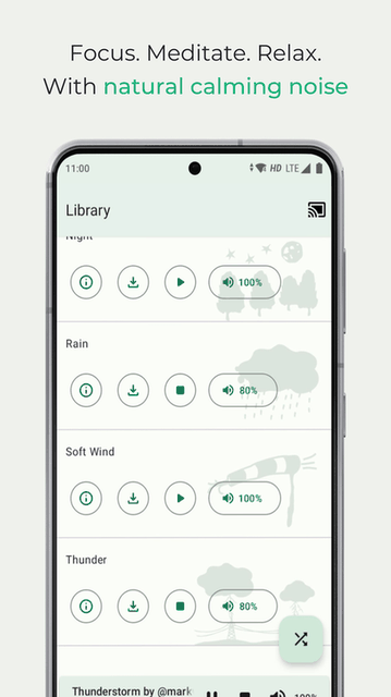 Noice: Natural calming noise screenshot