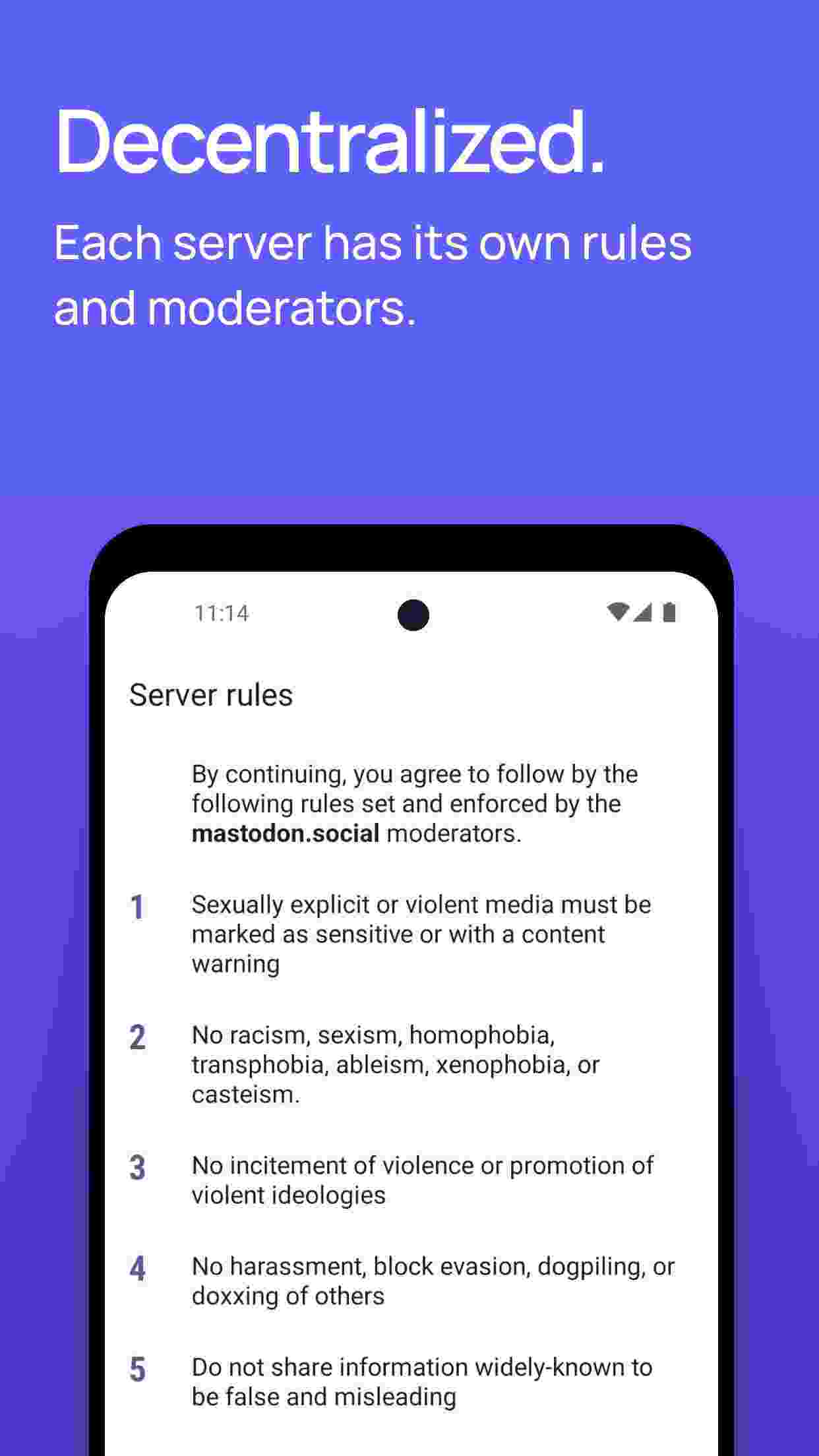 Mastodon screenshot